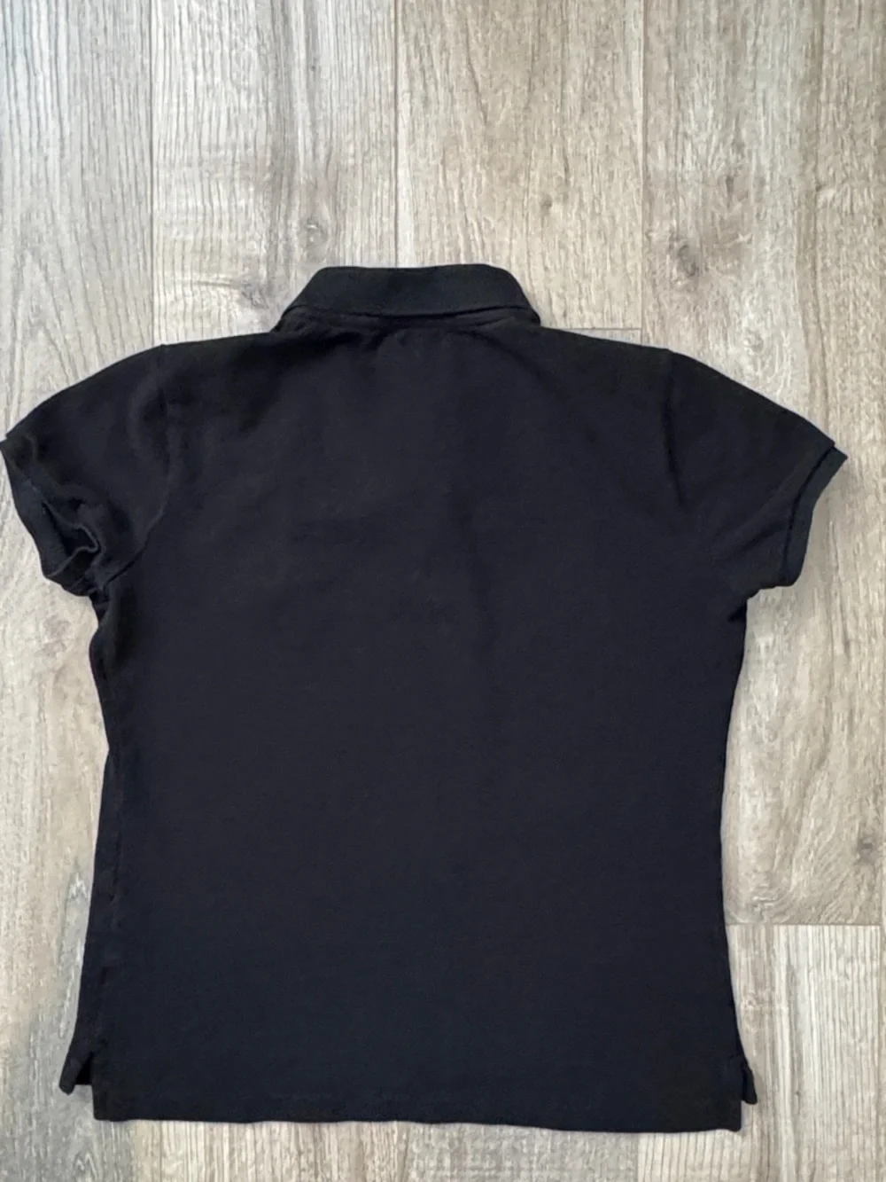 Polo Ralph Lauren Girl Unisex Black Polo with White Pony Logo - Kids Size 10/12